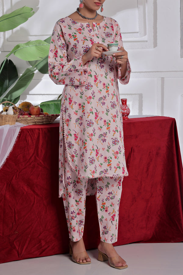 Unstitched Lawn 2 Piece Suit