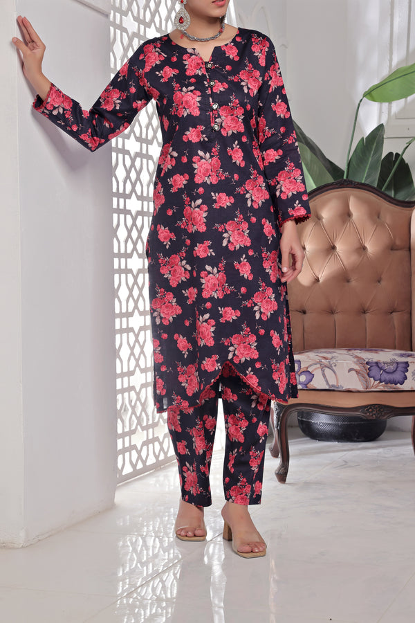 Unstitched Lawn 2 Piece Suit