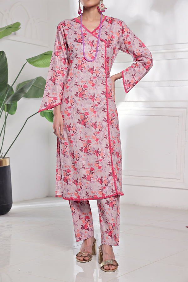Unstitched Lawn 2 Piece Suit