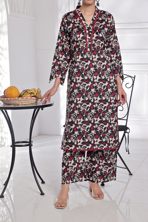 Unstitched Lawn 2 Piece Suit