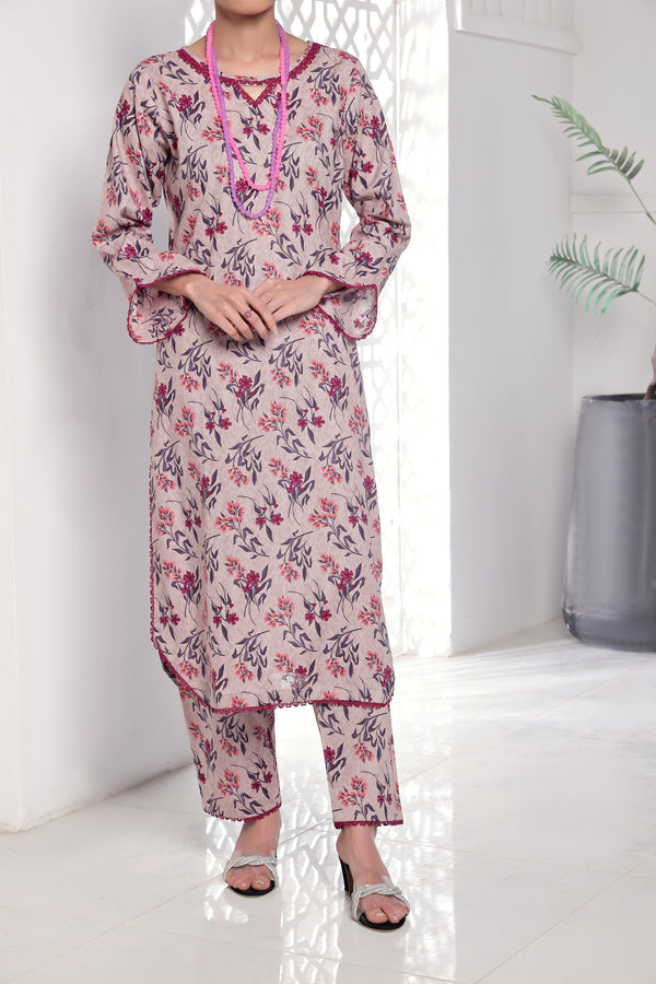 Unstitched Lawn 2 Piece Suit