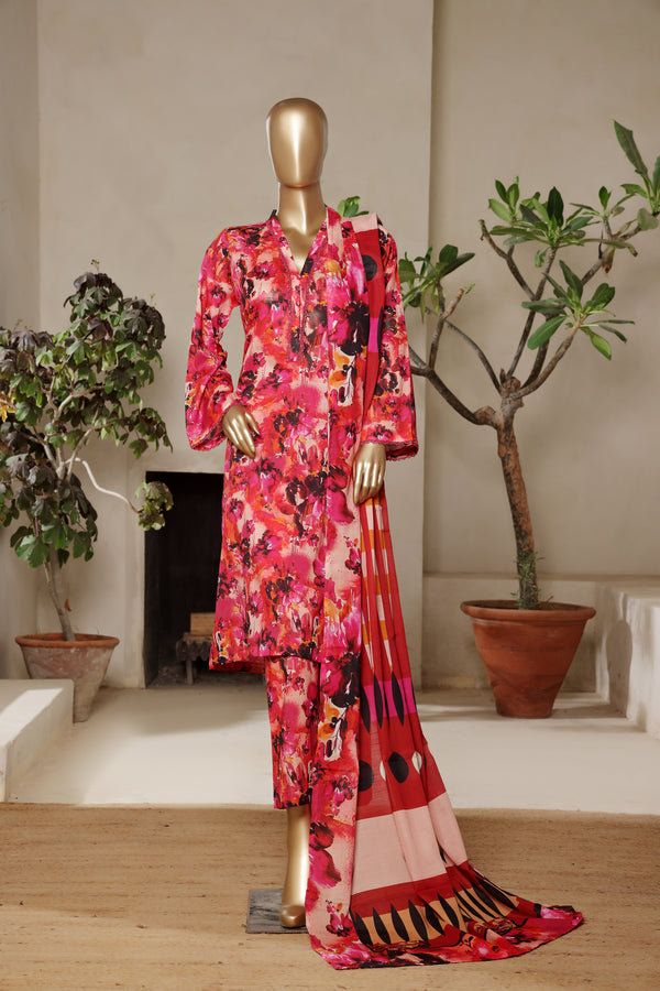 Unstitched Lawn 3 Piece Suit