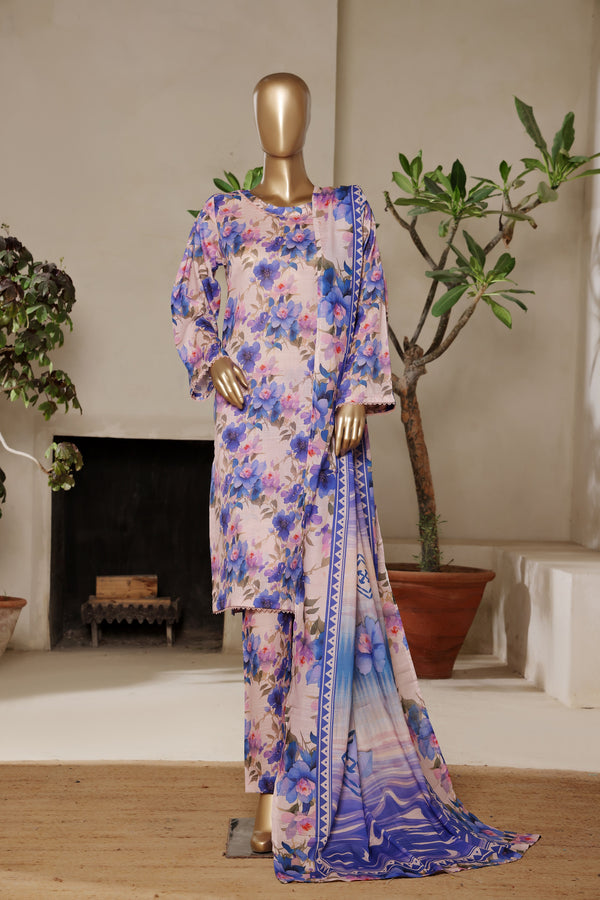 Unstitched Lawn 3 Piece Suit