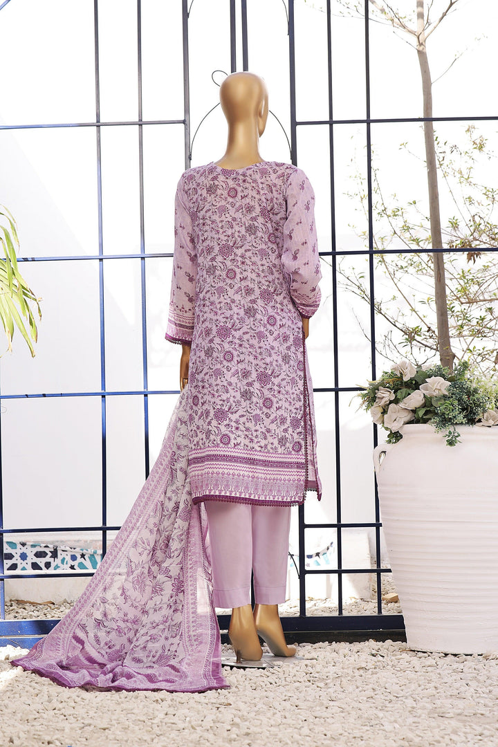 3 PIECE - DIGITAL PRINTED CHIKANKARI LAWN SUIT - PAK FABRICS