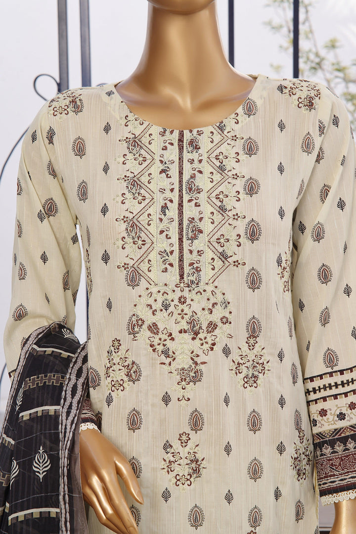 3 PIECE - DIGITAL PRINTED CHIKANKARI LAWN SUIT - PAK FABRICS