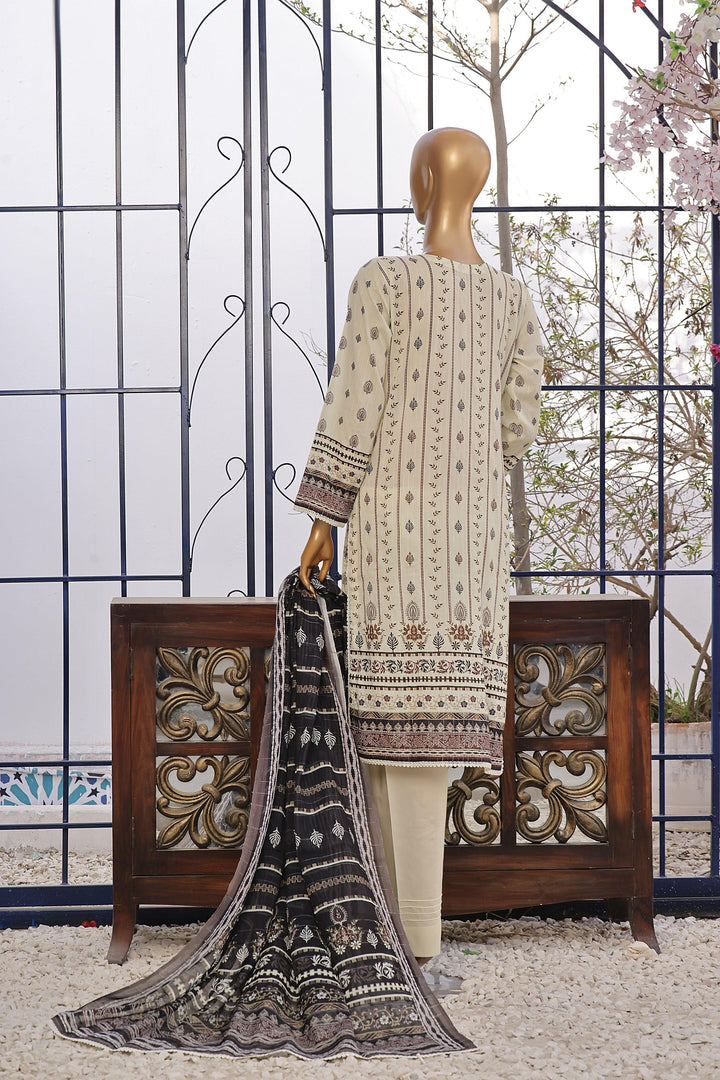 3 PIECE - DIGITAL PRINTED CHIKANKARI LAWN SUIT - PAK FABRICS