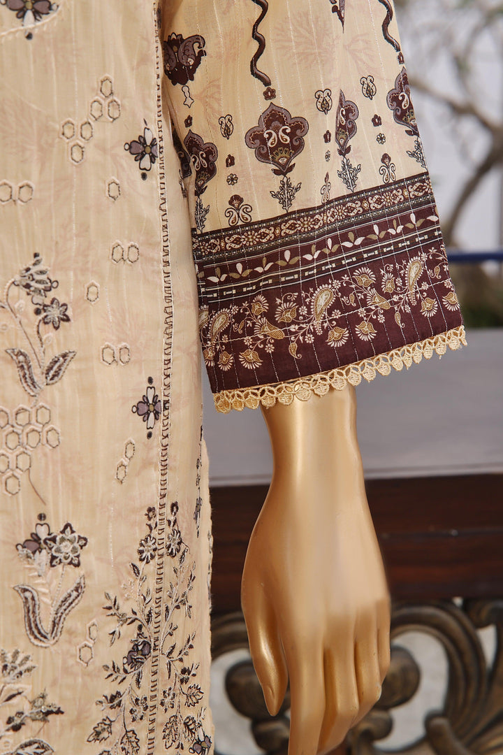 3 PIECE - DIGITAL PRINTED CHIKANKARI LAWN SUIT - PAK FABRICS