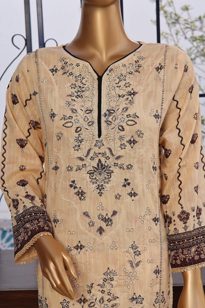 3 PIECE - DIGITAL PRINTED CHIKANKARI LAWN SUIT - PAK FABRICS