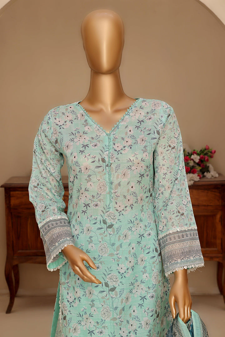 3 PIECE - DIGITAL PRINTED DORA BANA LAWN SUIT - PAK FABRICS