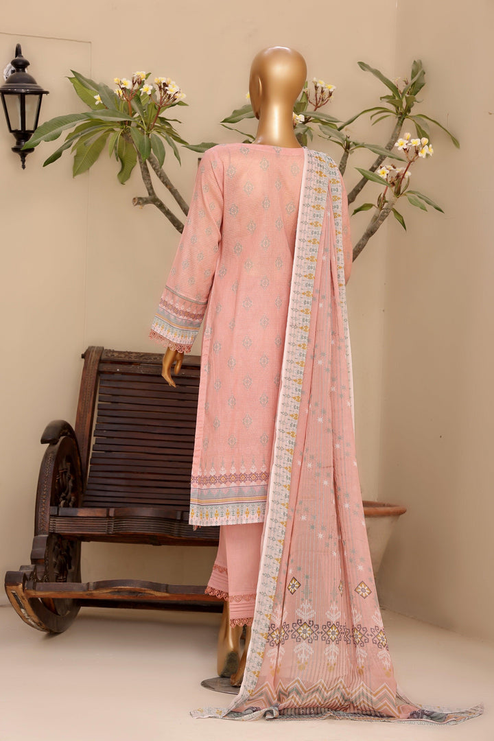 3 PIECE - DIGITAL PRINTED DORA BANA LAWN SUIT - PAK FABRICS