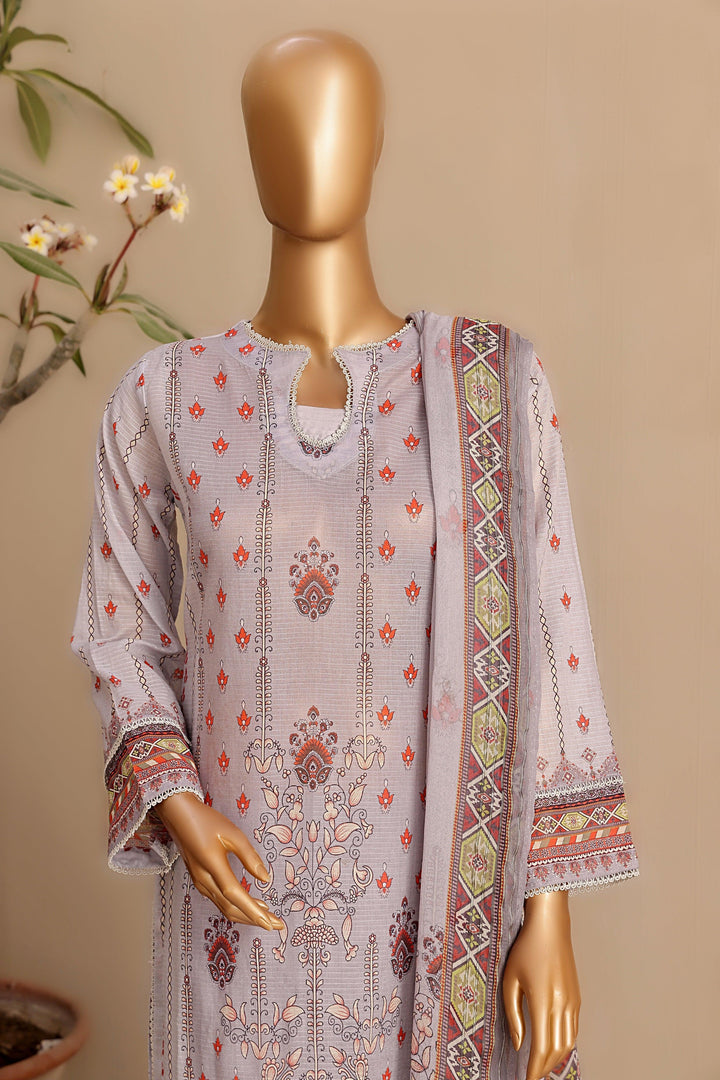 3 PIECE - DIGITAL PRINTED DORA BANA LAWN SUIT - PAK FABRICS