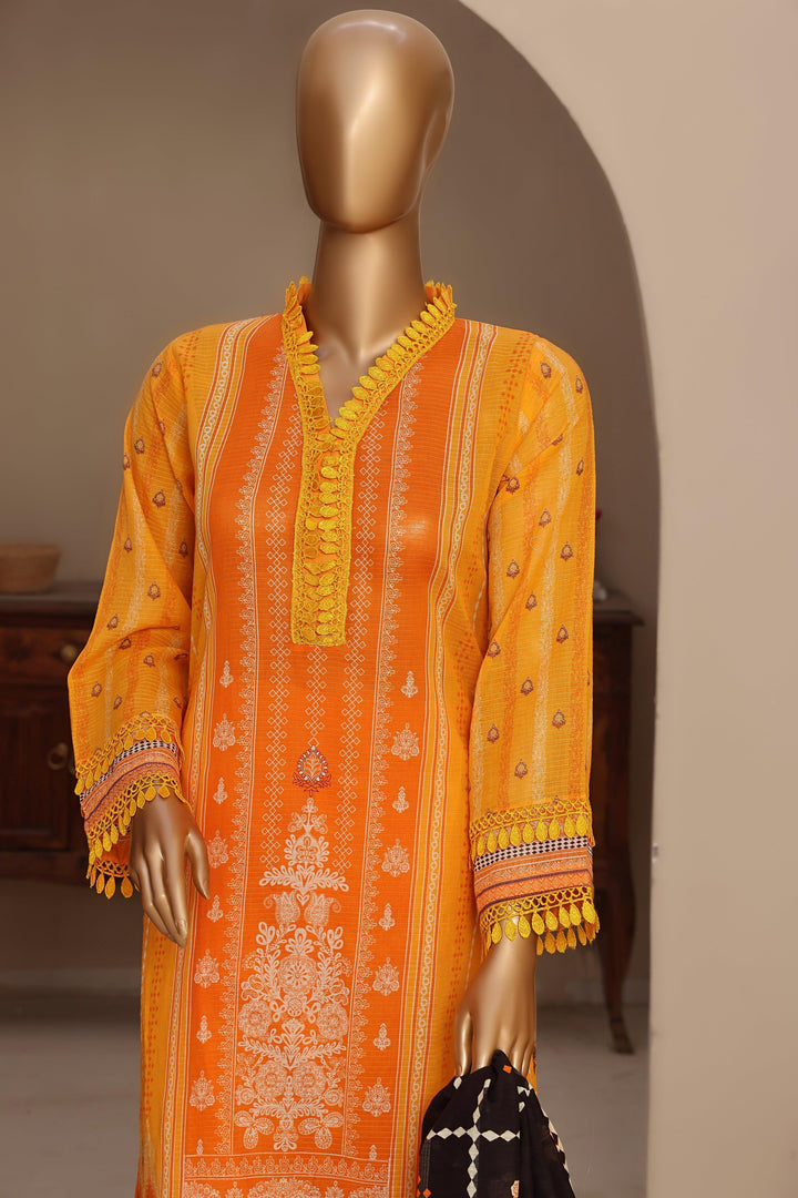 3 PIECE - DIGITAL PRINTED DORA BANA LAWN SUIT - PAK FABRICS