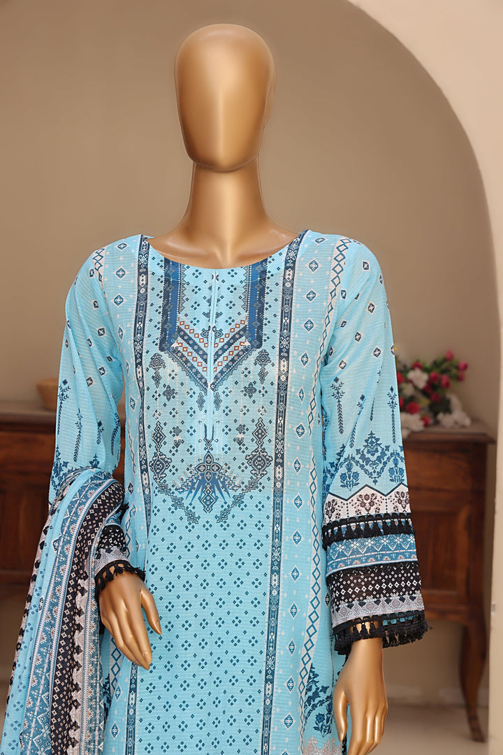 3 PIECE - DIGITAL PRINTED DORA BANA LAWN SUIT - PAK FABRICS