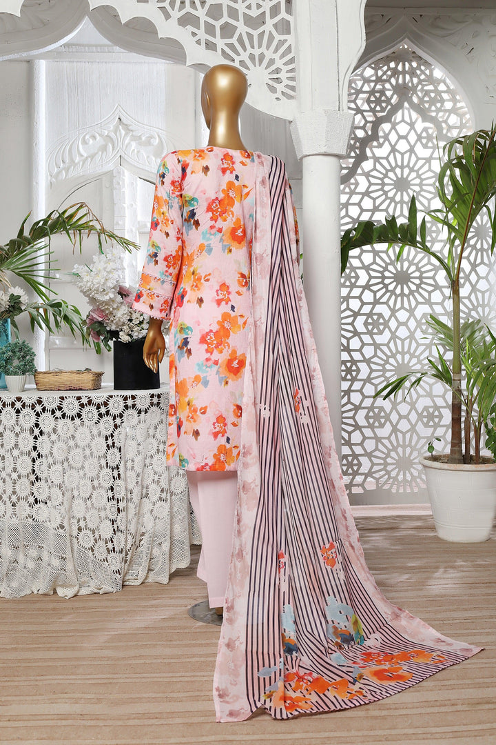 3 PIECE - DIGITAL PRINTED CHIKANKARI LAWN SUIT - PAK FABRICS