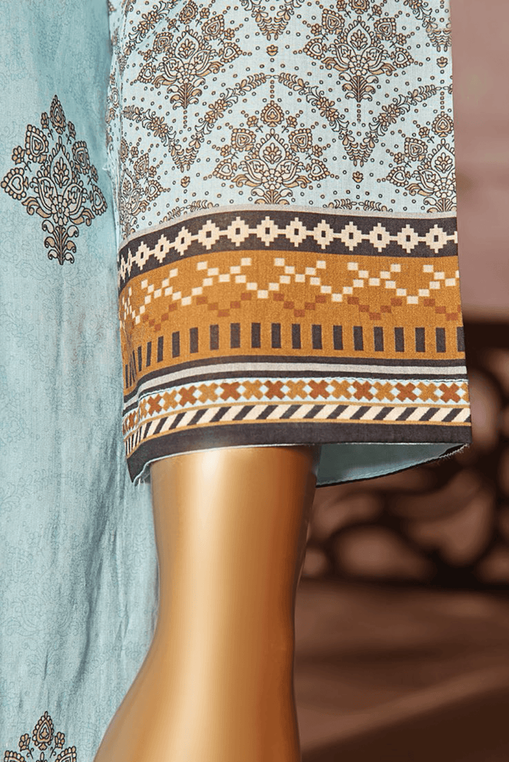 3 PIECE - DIGITAL PRINTED CHIKANKARI LAWN SUIT - PAK FABRICS