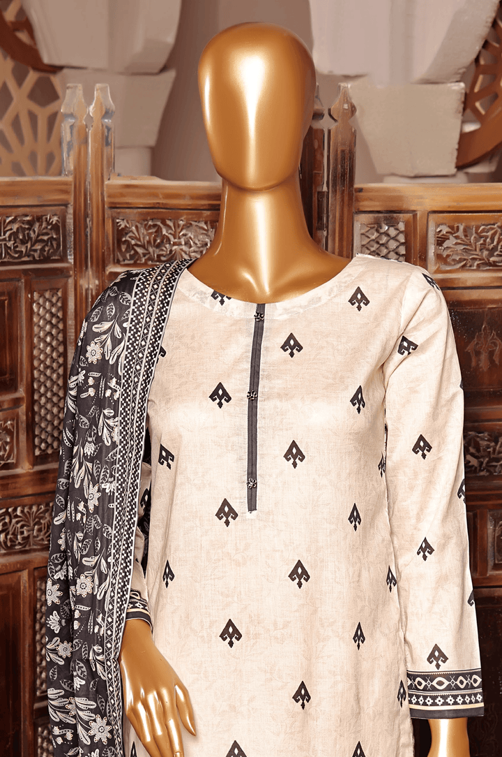 3 PIECE - DIGITAL PRINTED CHIKANKARI LAWN SUIT - PAK FABRICS