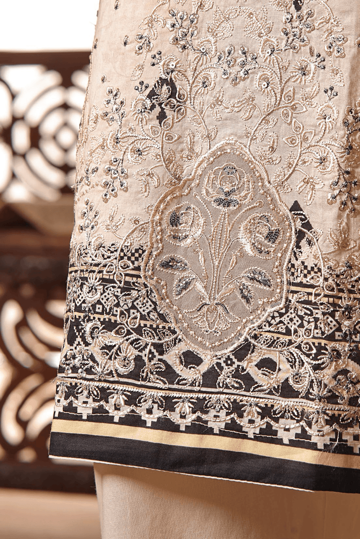 3 PIECE - DIGITAL PRINTED CHIKANKARI LAWN SUIT - PAK FABRICS
