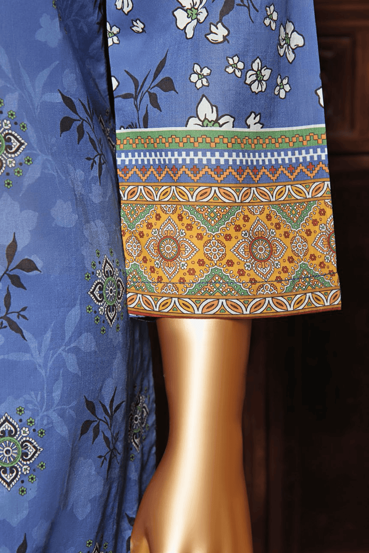 3 PIECE - DIGITAL PRINTED CHIKANKARI LAWN SUIT - PAK FABRICS