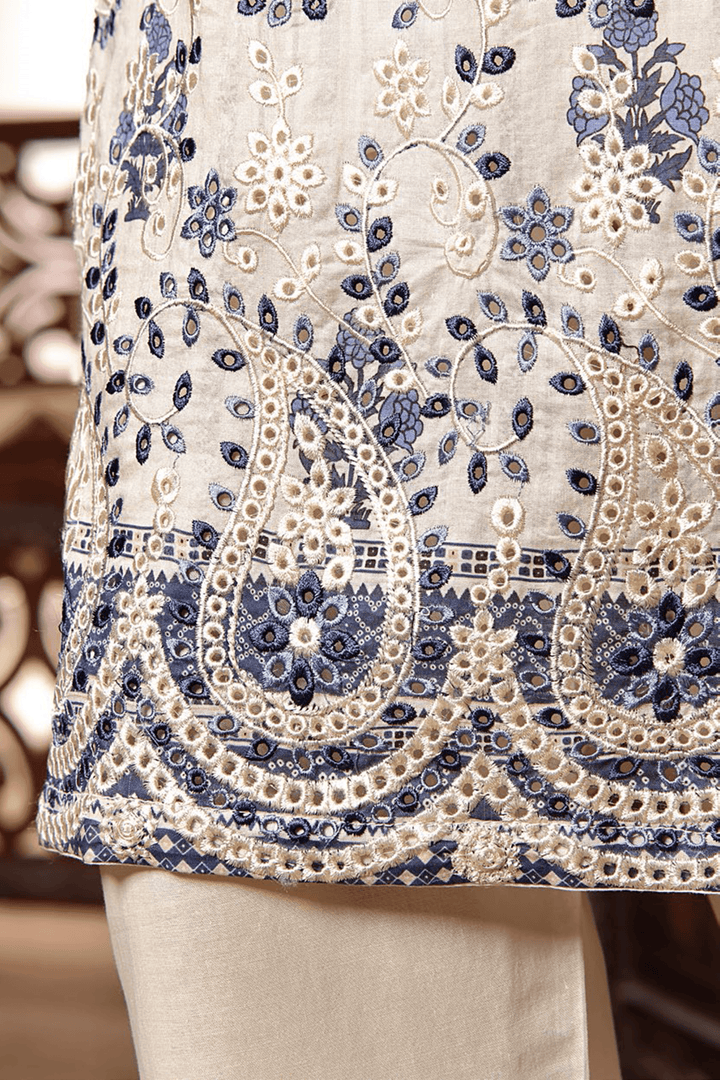 3 PIECE - DIGITAL PRINTED CHIKANKARI LAWN SUIT - PAK FABRICS