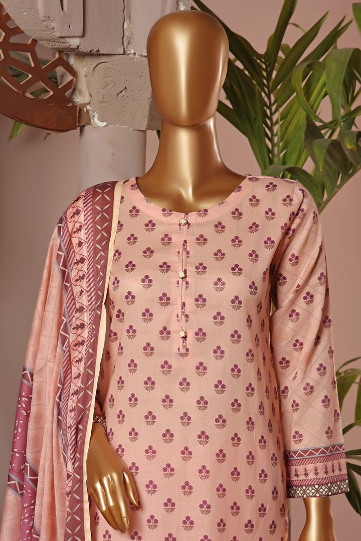 3 PIECE - DIGITAL PRINTED CHIKANKARI LAWN SUIT - PAK FABRICS