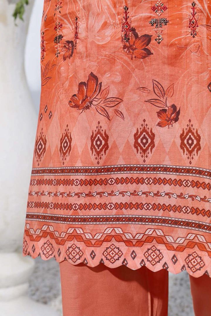 3 PIECE - DIGITAL PRINTED EMBROIDERED LAWN SUIT - PAK FABRICS