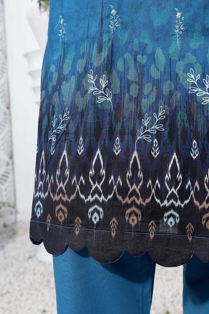 3 PIECE - DIGITAL PRINTED EMBROIDERED LAWN SUIT - PAK FABRICS