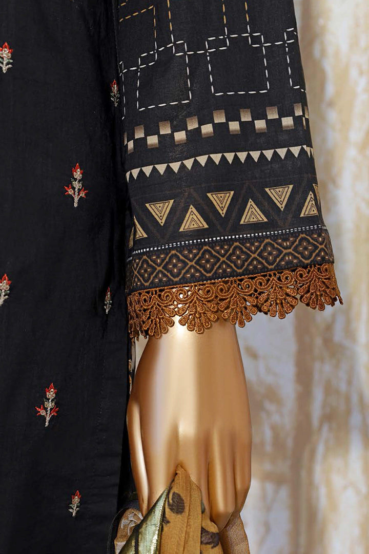 3 PIECE - DIGITAL PRINTED EMBROIDERED LAWN SUIT - PAK FABRICS