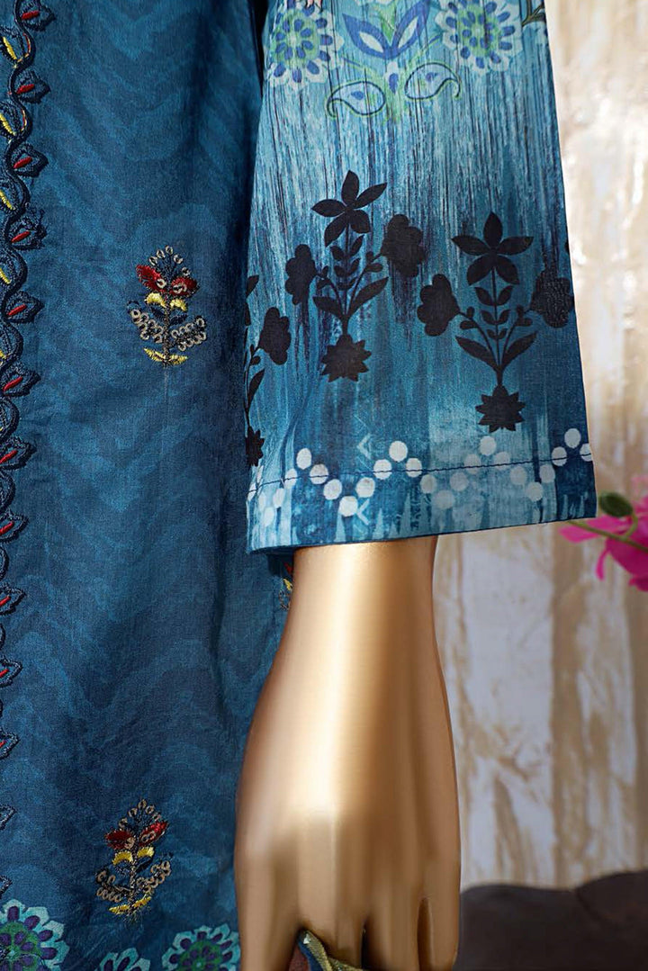 3 PIECE - DIGITAL PRINTED CHIKANKARI LAWN SUIT - PAK FABRICS