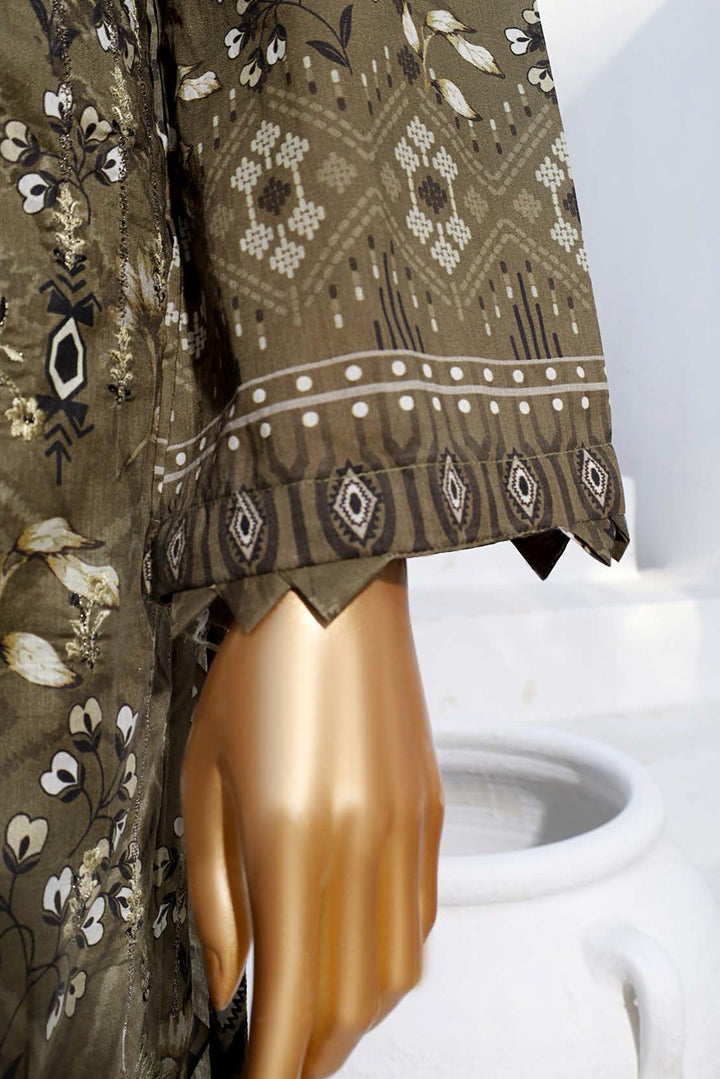 3 PIECE - DIGITAL PRINTED CHIKANKARI LAWN SUIT - PAK FABRICS