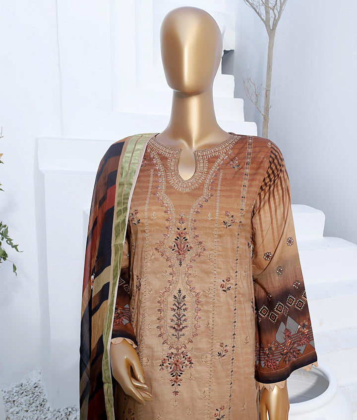3 PIECE - DIGITAL PRINTED CHIKANKARI LAWN SUIT - PAK FABRICS